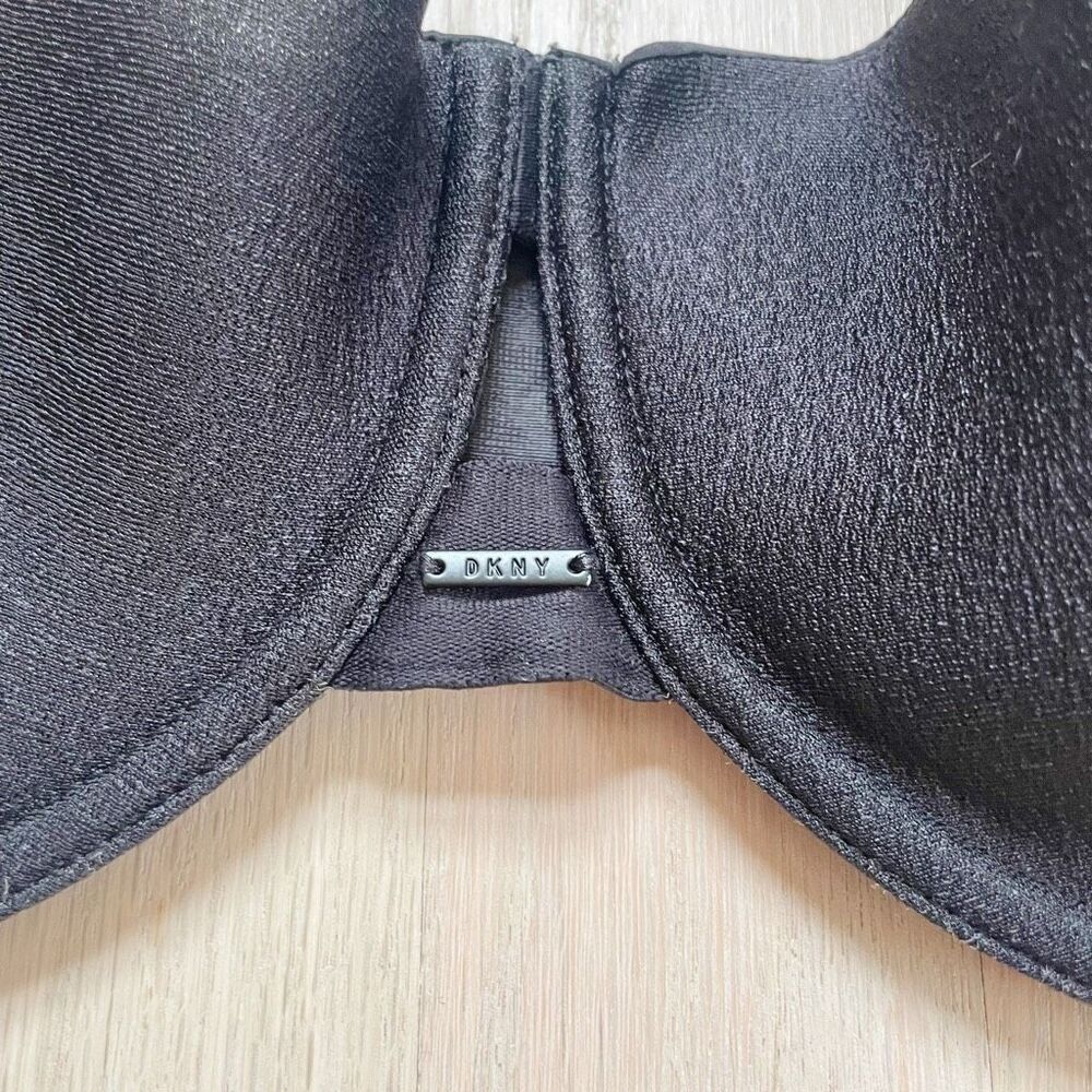 BUY 1 GET 1 FREE DNKY black mesh bra 34dd cooling Balconette dk4940 lightweight - Picture 3 of 7